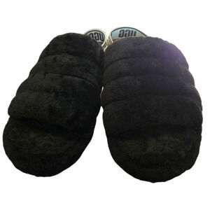 UGG Black Fluff Yeah Shoes Size 5
